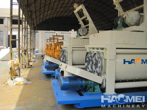 JS750 Twin shaft horizontal forced type mixer