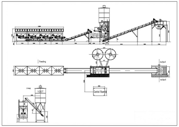 ثابت-stabilized-soil-mixing-plant Layout رسم